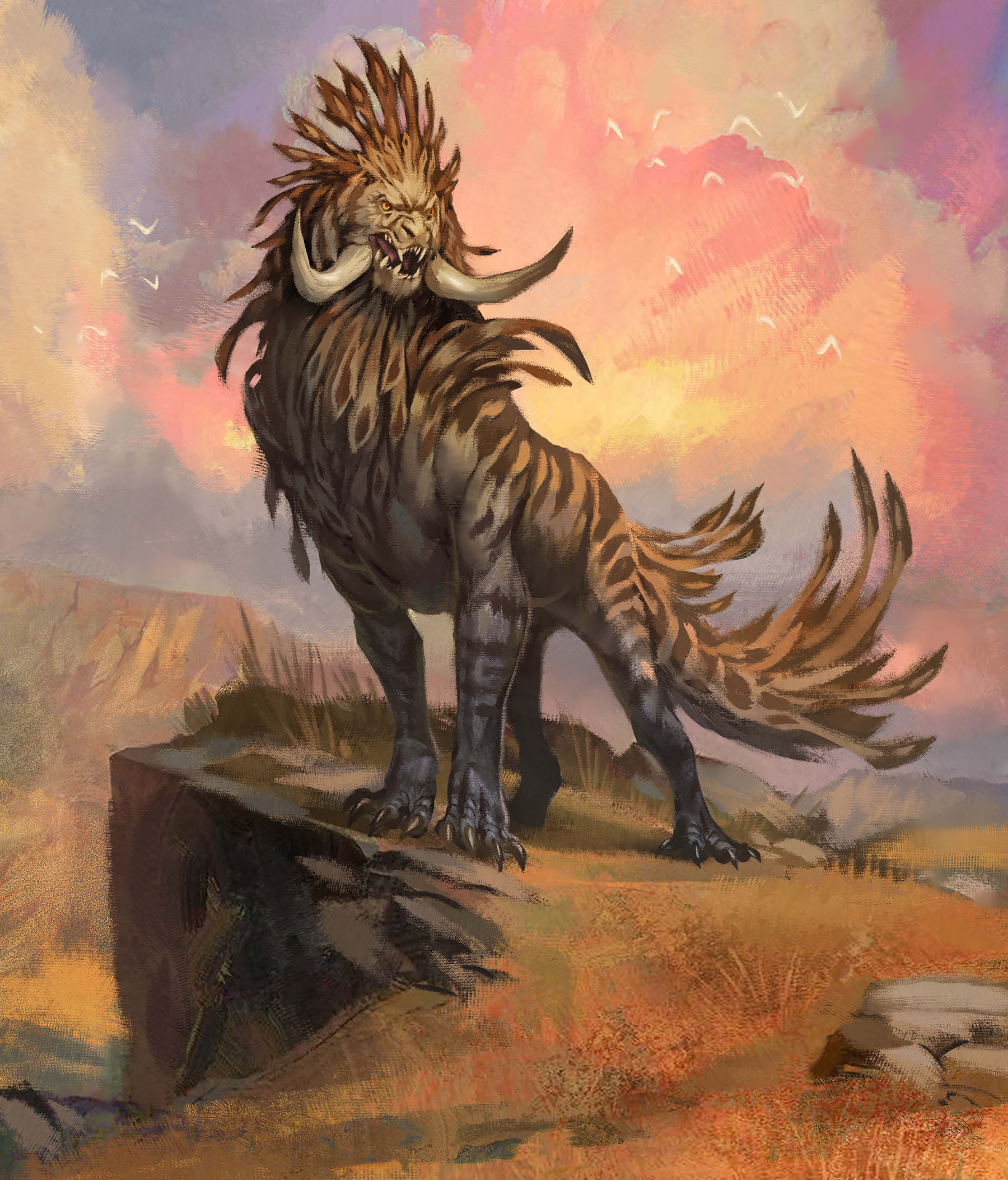 Creature from the savannah biome of Monsters of Rend World
