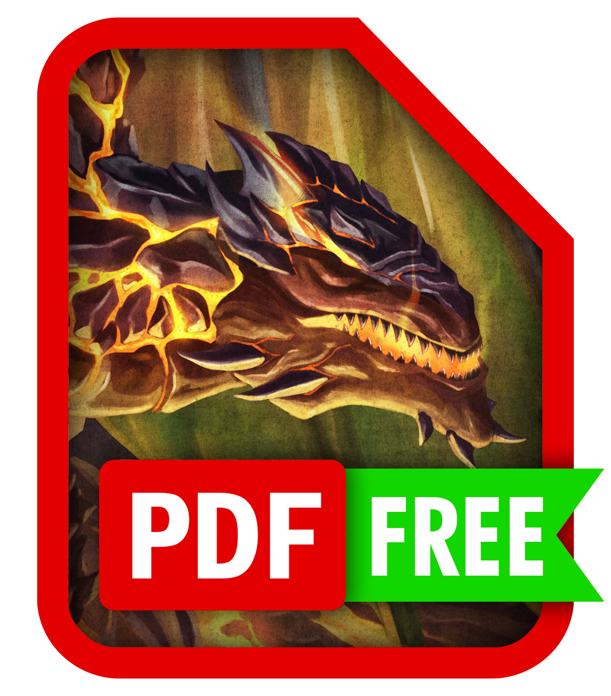 Slag elemental dragon stat block PDF — Free