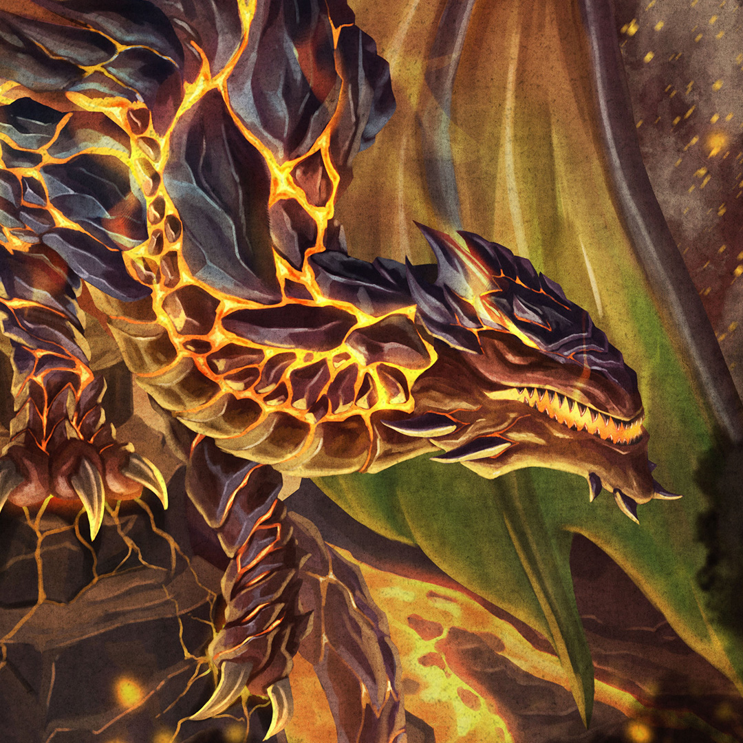 Slag, an elemental fire dragon