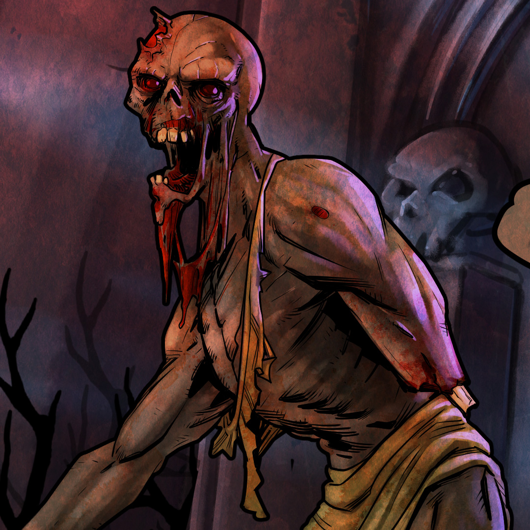 The Withering, a gaunt undead creature